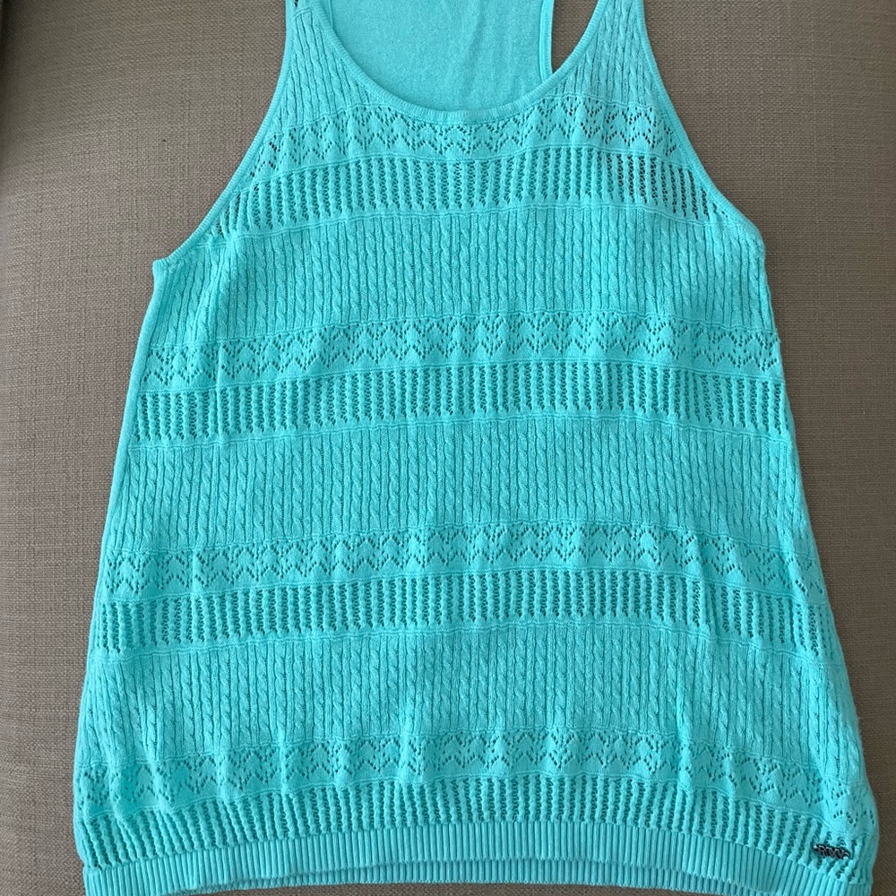 Roxy racer back light sweater blouse